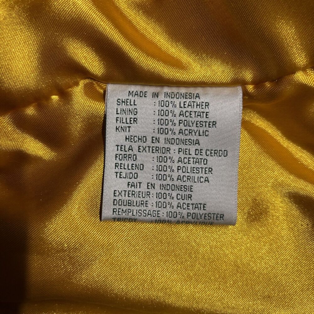 Vintage G-III Carl Banks Green Bay Packers Leather Jacket NFL XL 100% Leather - Picture 6 of 7
